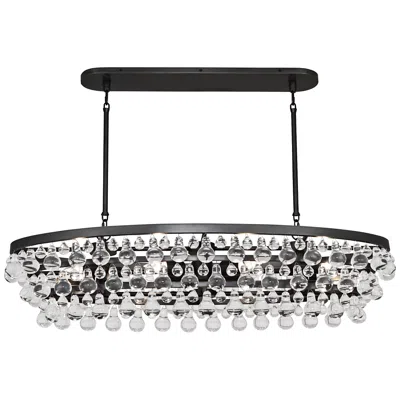 Robert Abbey Bling 42 3/4" Wide Bronze Oval Chandelier
