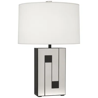 Robert Abbey Blox 28 1/4" Black Enamel And Polished Nickel Table Lamp