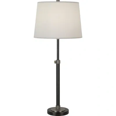 Robert Abbey Bruno 32" Table Lamp In Lead Bronze;ebonized