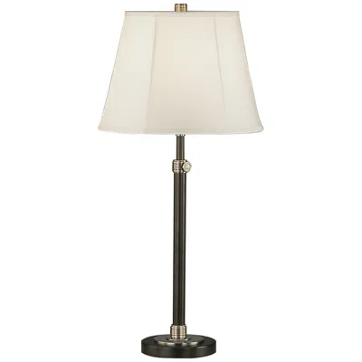 Robert Abbey Bruno Table Lamp Bronze W/ Nickel Accents Adjustable 26"-