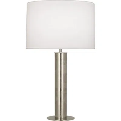 Robert Abbey Brut 28.75" Standard Table Lamp In Silver