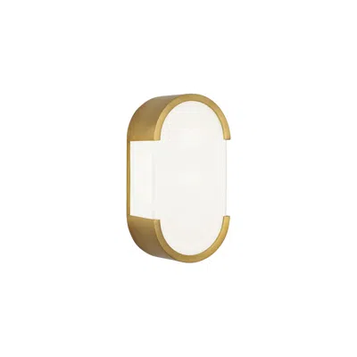 Robert Abbey Bryce 12 1/4"h Brass Modern Wall Sconce In White