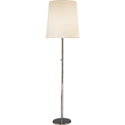 Robert Abbey Buster 79 1/2" High White Fondine Shade Modern Floor Lamp