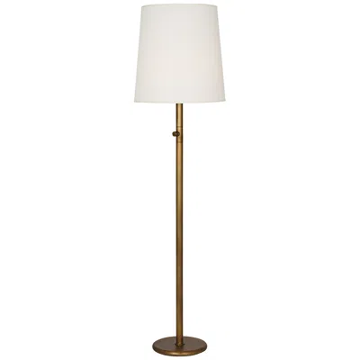 Robert Abbey Buster Chica 62 1/2" White And Aged Brass Floor Lamp