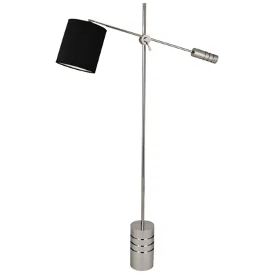 Robert Abbey Campbell 62 1/2" Black And Nickel Modern Floor Lamp