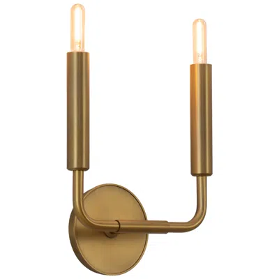 Robert Abbey Carbonia 11.88"h 2 Light Mavisten Brass Duex Wall Sconce