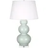 Robert Abbey Celadon Triple Gourd Ceramic Buffet Lamp