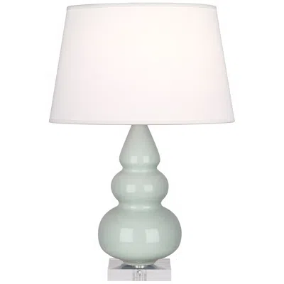 Robert Abbey Celadon Triple Gourd Ceramic Table Lamp