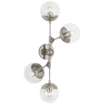 Robert Abbey Celeste 31.5"h Polished Nickel Wall Sconce With Constellation Globes