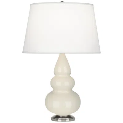 Robert Abbey Ceramic Bone Small Triple Gourd Accent Lamp