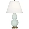 Robert Abbey Ceramic Celadon Double Gourd Table Lamp