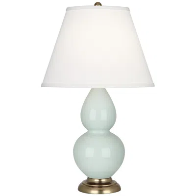 Robert Abbey Ceramic Celadon Double Gourd Table Lamp