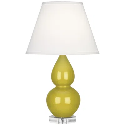 Robert Abbey Ceramic Citron Small Double Gourd Accent Lamp