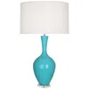 Robert Abbey Ceramic Egg Blue Audrey Table Lamp