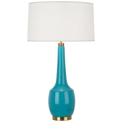 Robert Abbey Ceramic Egg Blue Delilah Table Lamp