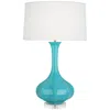 Robert Abbey Ceramic Egg Blue Pike Table Lamp