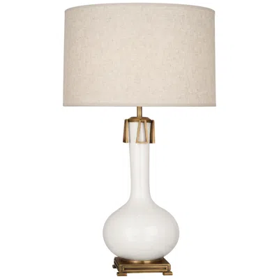 Robert Abbey Ceramic Lily Athena Table Lamp Lucite Base