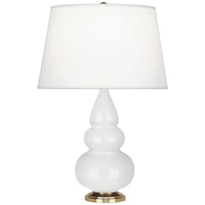 Robert Abbey Ceramic Lily Small Triple Gourd Accent Lamp