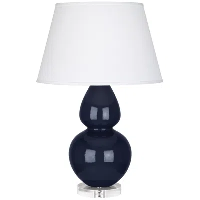 Robert Abbey Ceramic Midnight Double Gourd Table Lamp