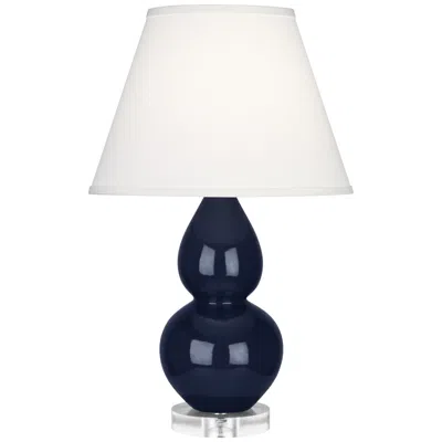 Robert Abbey Ceramic Midnight Small Double Gourd Accent Lamp