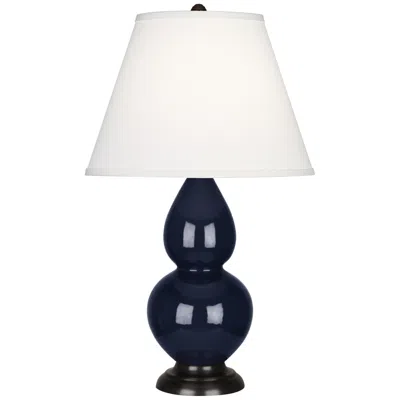 Robert Abbey Ceramic Midnight Small Double Gourd Accent Lamp