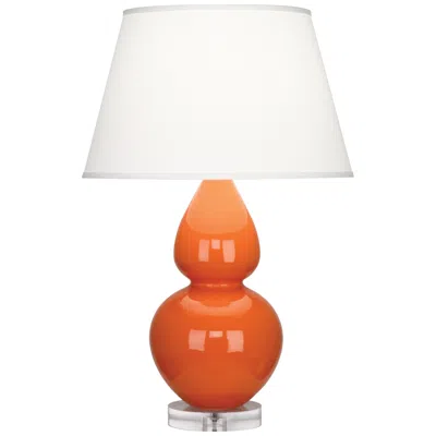 Robert Abbey Ceramic Pumpkin Double Gourd Table Lamp