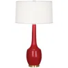 Robert Abbey Ceramic Ruby Red Delilah Table Lamp