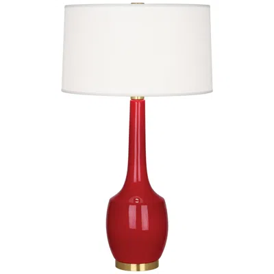 Robert Abbey Ceramic Ruby Red Delilah Table Lamp