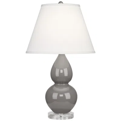 Robert Abbey Ceramic Smokey Taupe Small Double Gourd Accent Lamp