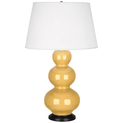 Robert Abbey Ceramic Sunset Triple Gourd Table Lamp