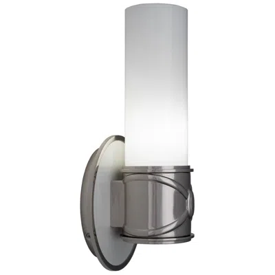 Robert Abbey Chase 11.5" High Polished Nickel And Polished Cas White Wall Sconce