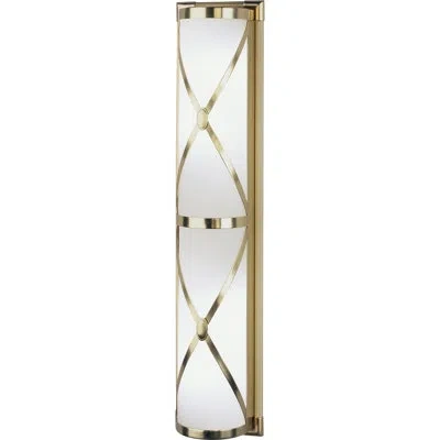 Robert Abbey Chase 4-light Bath Bar In Antique Brass
