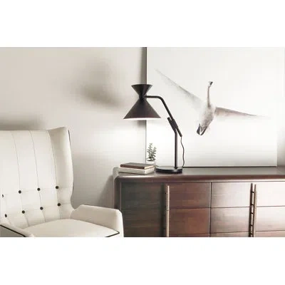 Robert Abbey Cinch Metal Table Lamp In Black
