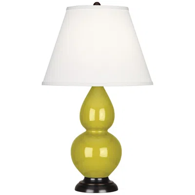 Robert Abbey Citron Ceramic And Bronze Small Table Lamp