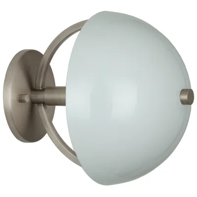 Robert Abbey Copernica 8.5"h Pewter And White Paint Metal Wall Sconce