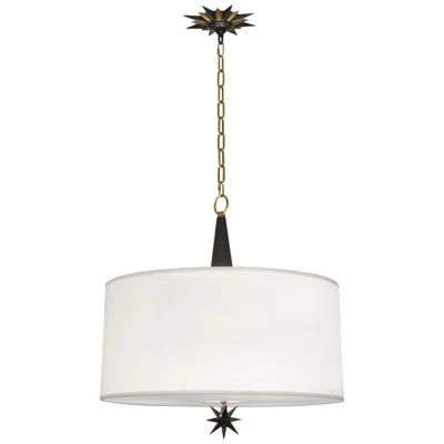 Robert Abbey Cosmos 22" Wide Deep Patina Bronze And Warm Brass Pendant