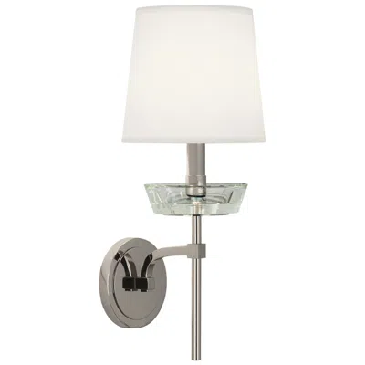Robert Abbey Cristallo 18.38" High Polished Nickel And Lucite Cryst Wall Sconce