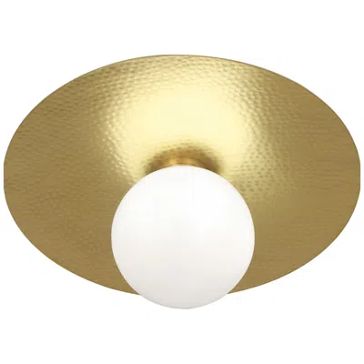 Robert Abbey Dal 13" Wide Modern Brass Ceiling Light