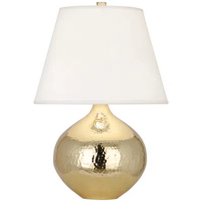 Robert Abbey Dal 19 1/4" High Hammered Brass Vessel Accent Table Lamp