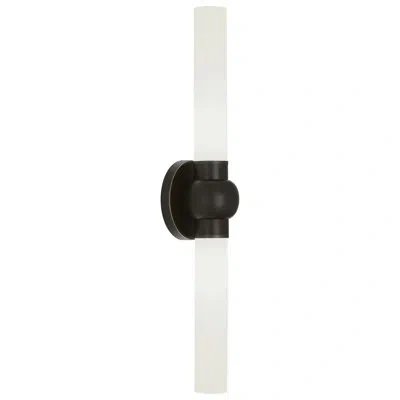 Robert Abbey Daphne 2 - Light Led Dimmable Flush Mounted Sconce In Deep Patina Bronze