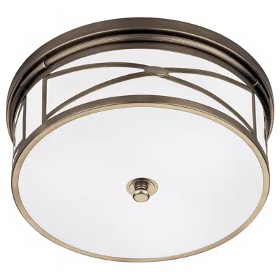 Robert Abbey Dark Nickel 15" Wide Flushmount Ceiling Light