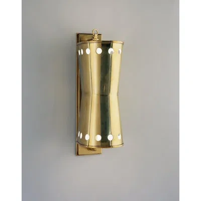Robert Abbey David Easton Wall Sconce In Antique Natural Brass