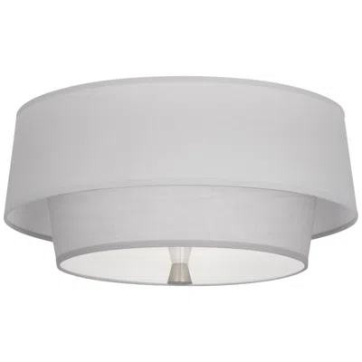 Robert Abbey Decker 17" Wide Nickel And Gray Modern Ceiling Light
