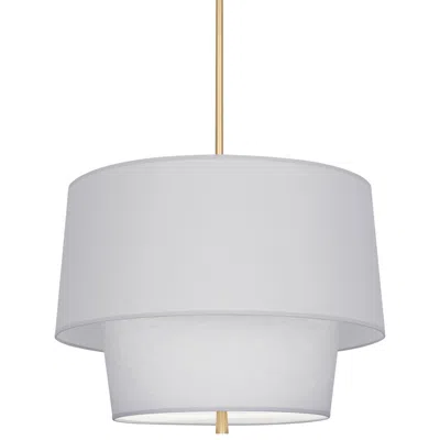 Robert Abbey Decker 18 1/4"h Modern Brass And Gray Pendant Light