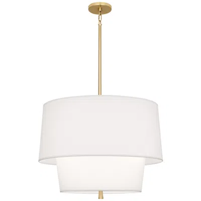 Robert Abbey Decker 18 1/4"h Modern Brass And White Pendant Light