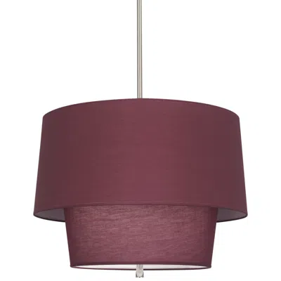 Robert Abbey Decker 18 1/4"h Polished Nickel And Smoke Gray Pendant