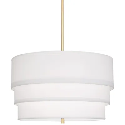 Robert Abbey Decker 24"w Modern Brass And Ascot White Pendant Light