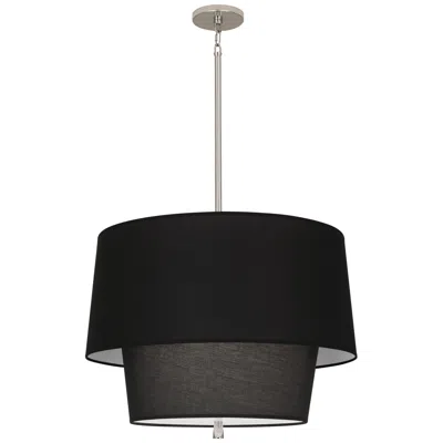 Robert Abbey Decker Pendant 24" Black W/nickel