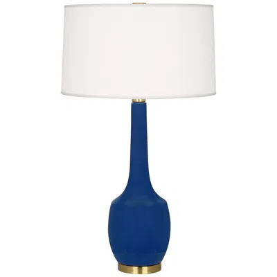 Robert Abbey Delilah 34 1/4" Ceramic Matte Cobalt Blue Table Lamp