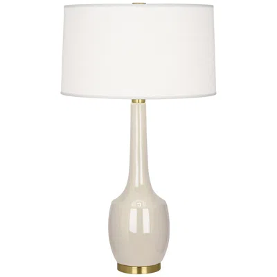 Robert Abbey Delilah 34" Modern Bone White Ceramic Table Lamp